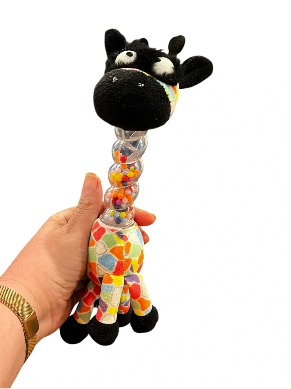 inklings baby infant jaffy garage rainbow rattle toy plush
